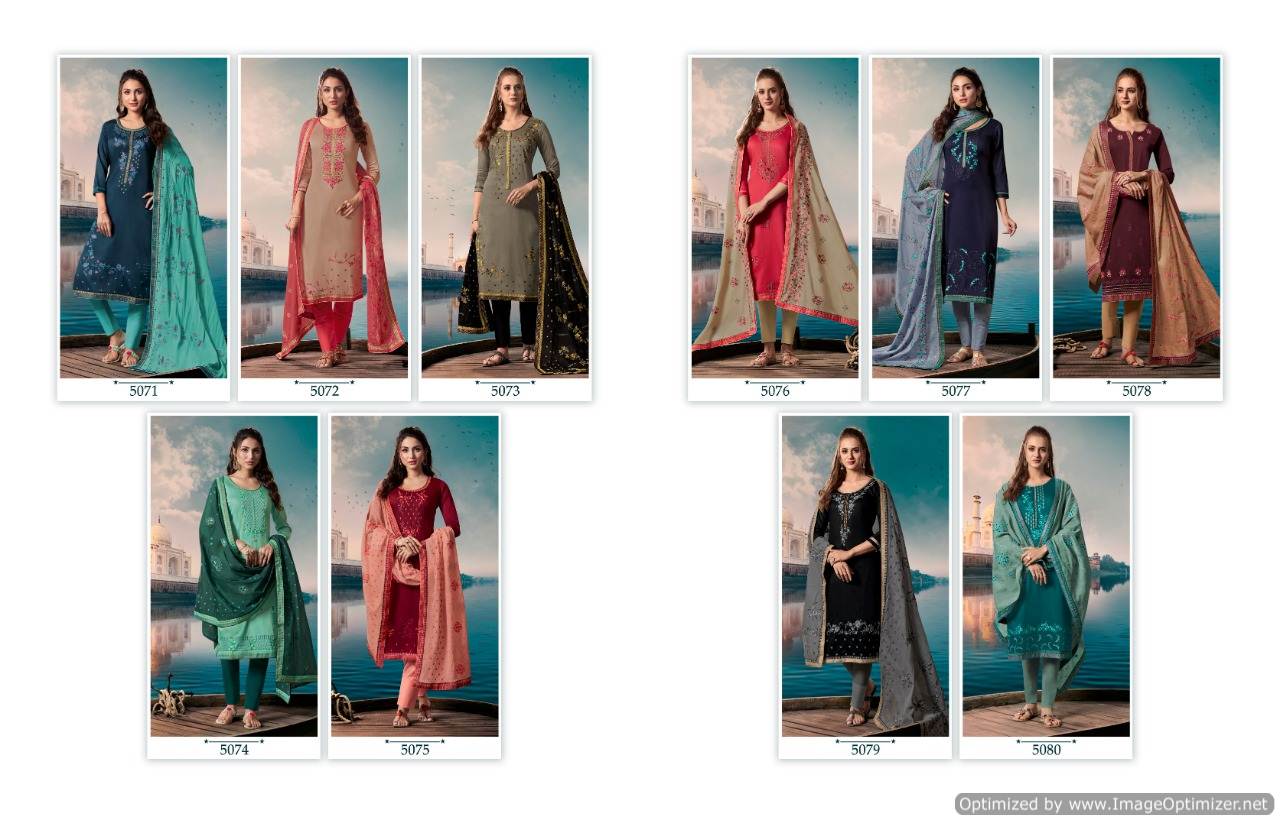 Taj By Kessi Fashion Cotton Dress Materials Catalogue