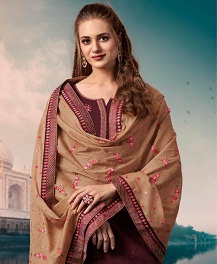 Taj By Kessi Fashion Cotton Dress Materials Catalogue