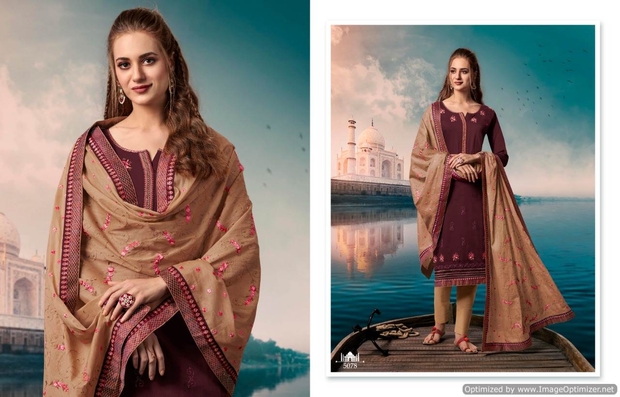 Taj By Kessi Fashion Cotton Dress Materials Catalogue