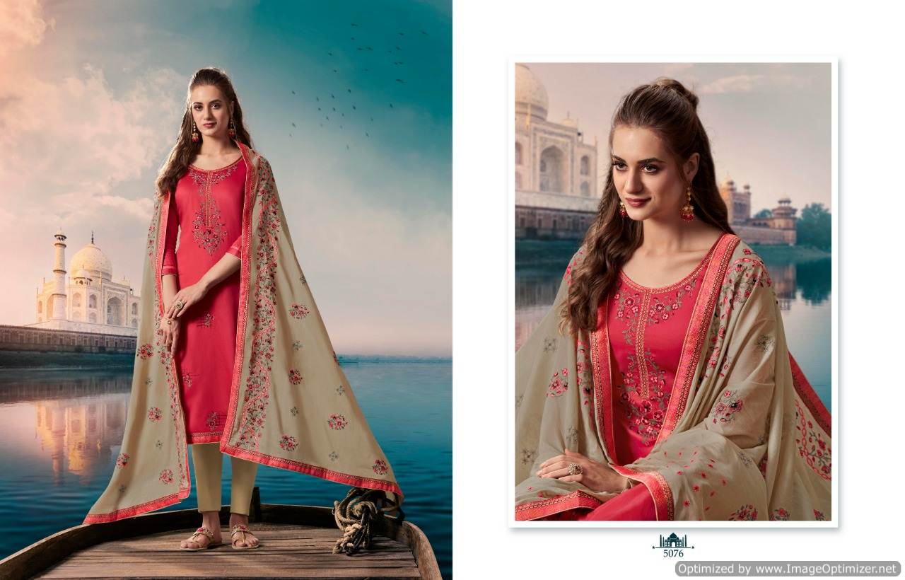 Taj By Kessi Fashion Cotton Dress Materials Catalogue