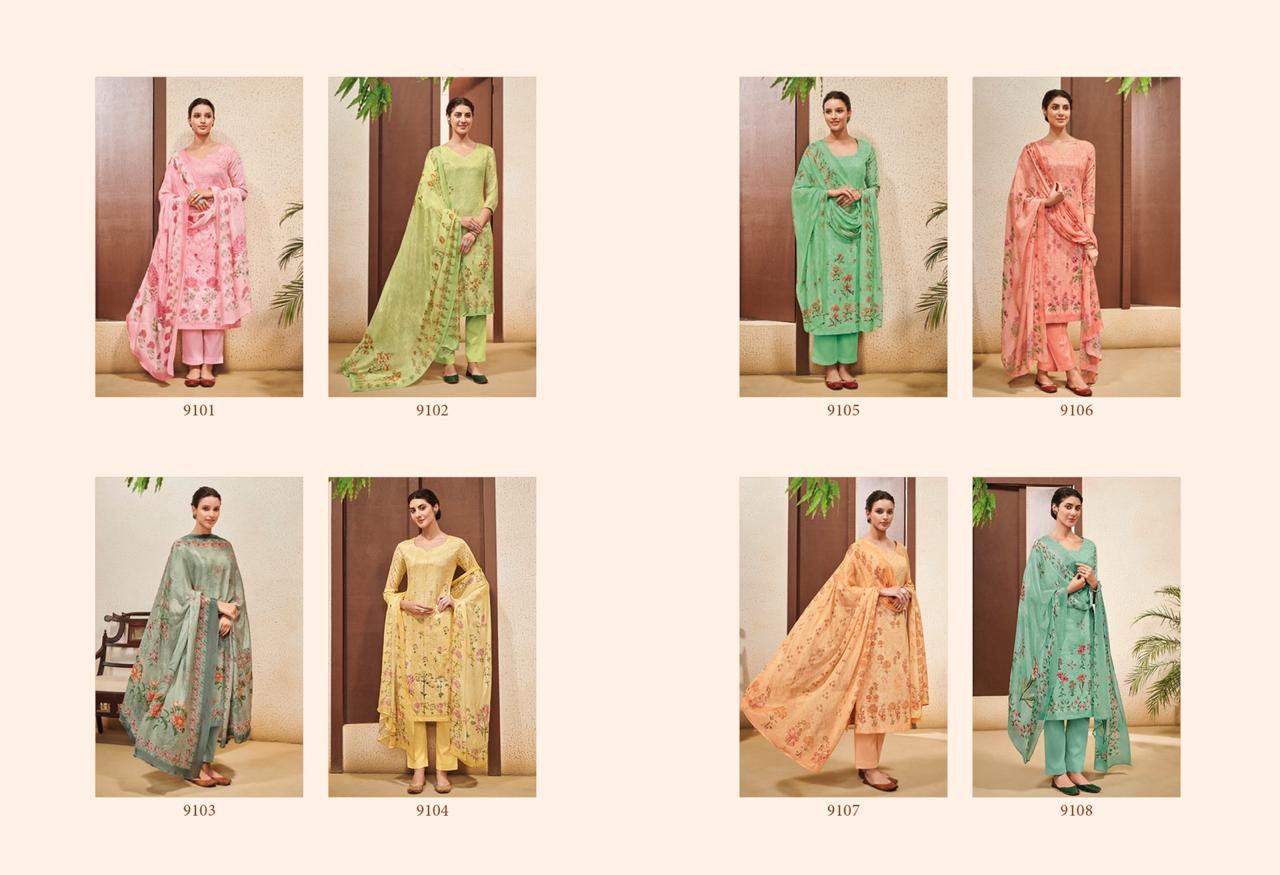 Heer Vol 48 Kimora Designer Dress Materials Catalogue