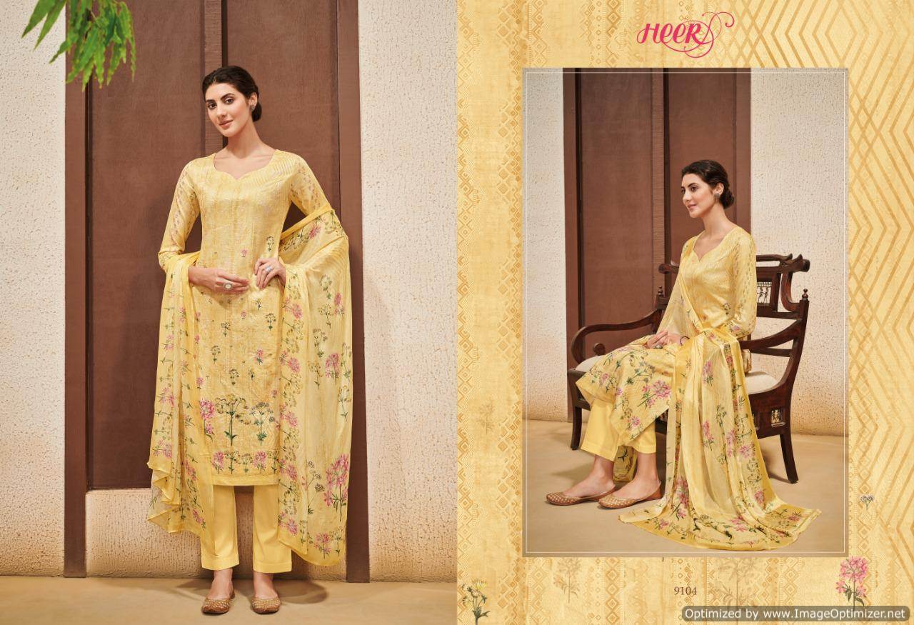 Heer Vol 48 Kimora Designer Dress Materials Catalogue