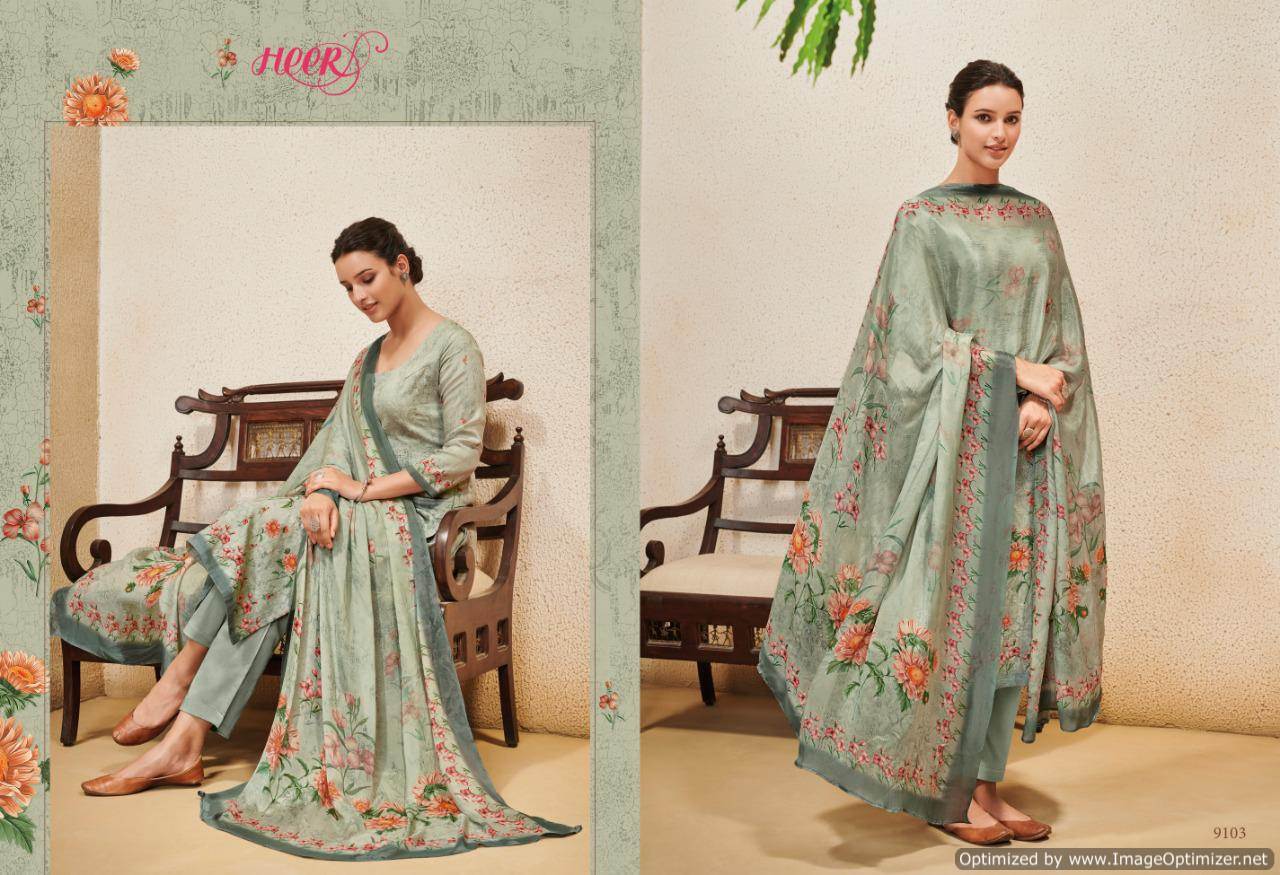 Heer Vol 48 Kimora Designer Dress Materials Catalogue