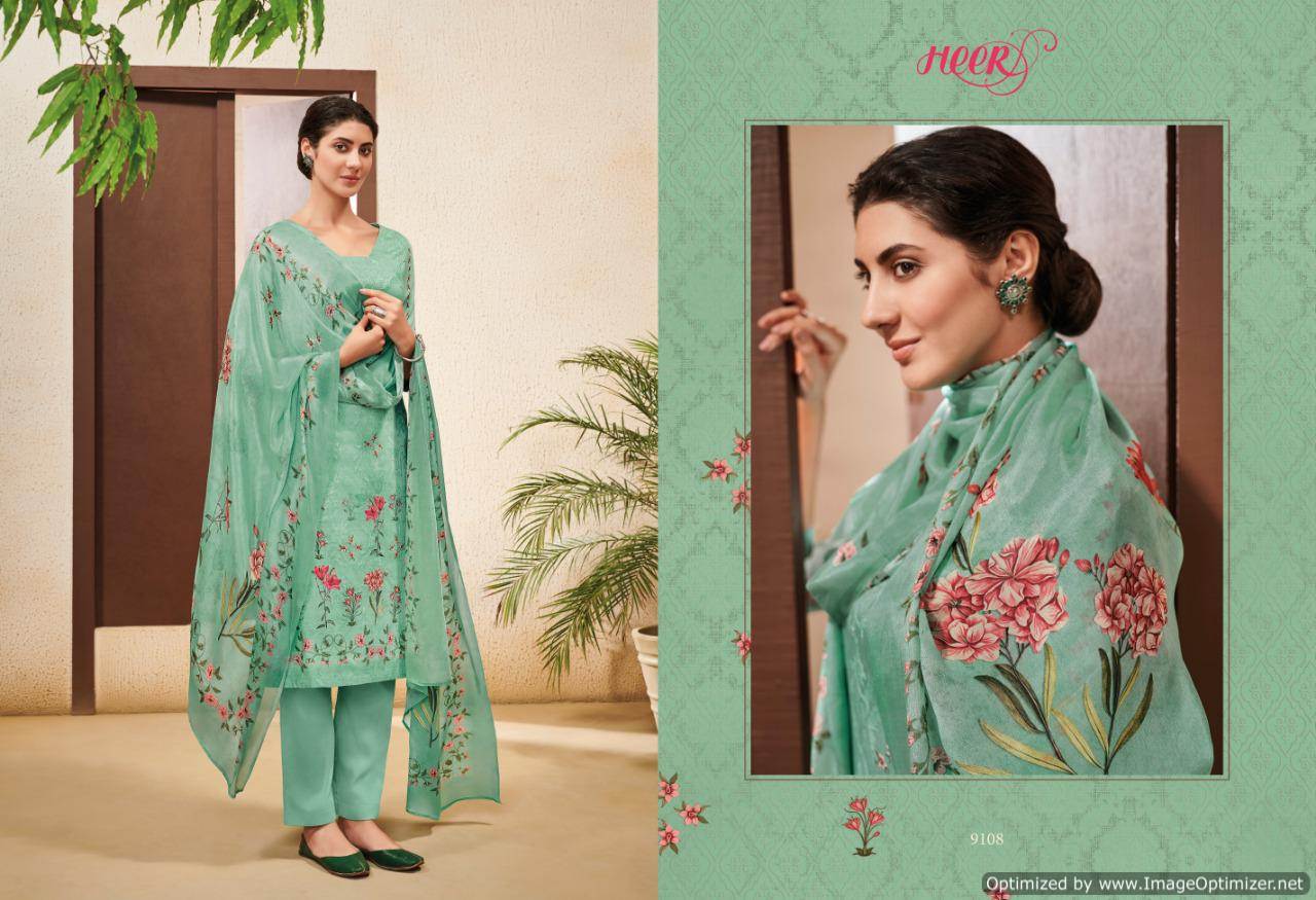 Heer Vol 48 Kimora Designer Dress Materials Catalogue