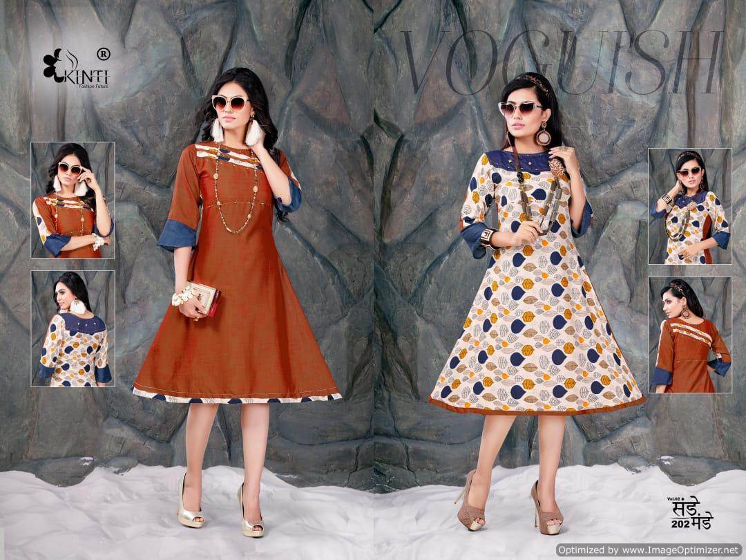 Kinti Fashion By Sunday Monday Printed Anarkali Kurtis Catalogue