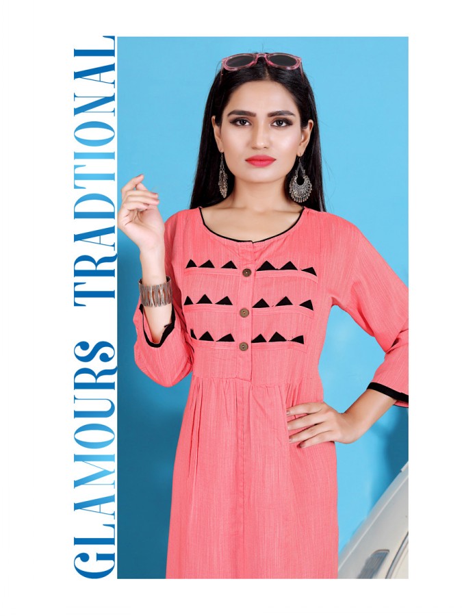 Liya Cotton Sitka Fashion Designer Kurti Catalogue