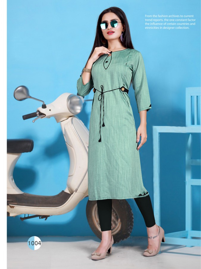 Liya Cotton Sitka Fashion Designer Kurti Catalogue