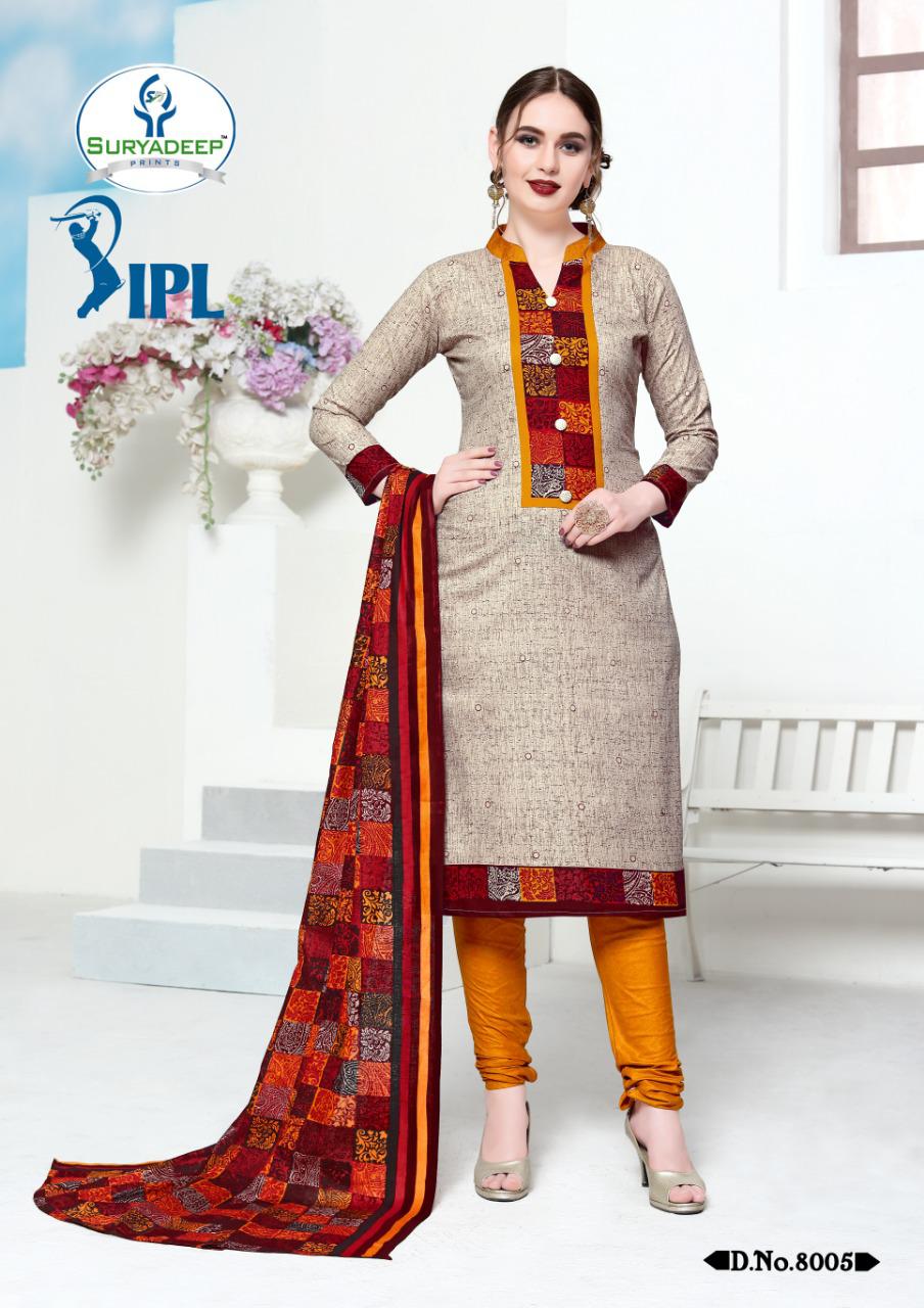 Ipl Vol 8 By Miss World Cotton Printed Dress Materials Catalogue