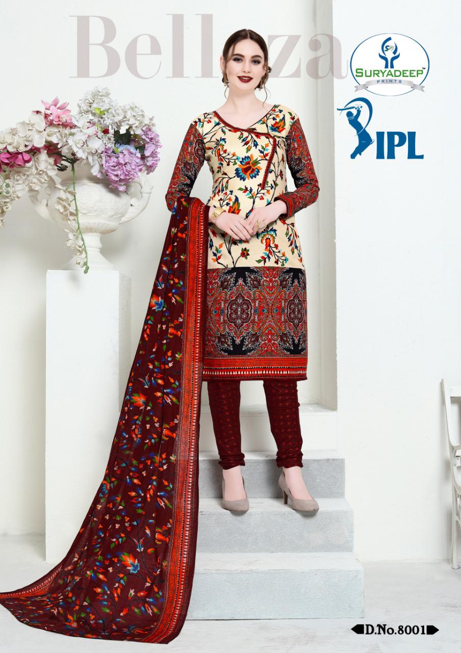 Ipl Vol 8 By Miss World Cotton Printed Dress Materials Catalogue