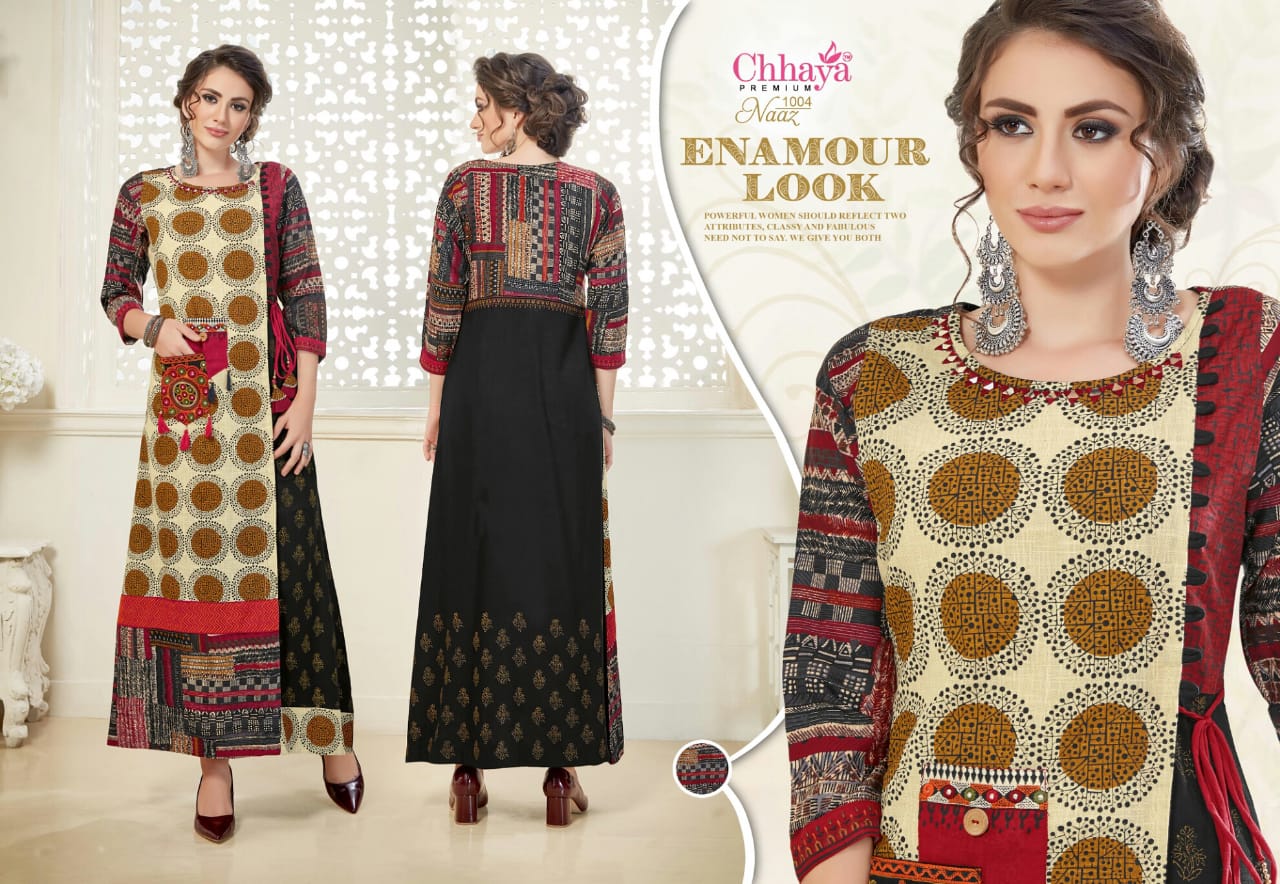 Naaz By Chaaya Anarkali Kurti Catalogue
