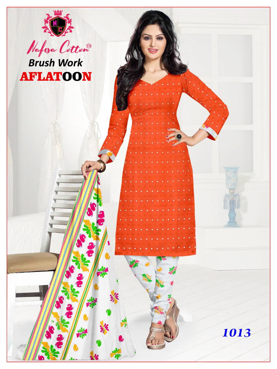 Aflatoon Nafisa Cotton Punjabi Dress Materials Catalogue