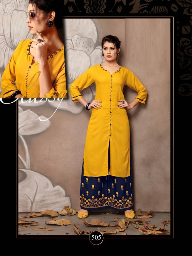 Plazzo House Vol 5 Designer Kurti With Plazzo Catalogue