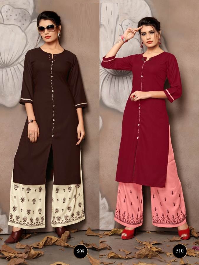 Plazzo House Vol 5 Designer Kurti With Plazzo Catalogue