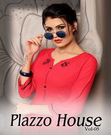 Plazzo House Vol 5 Designer Kurti With Plazzo Catalogue