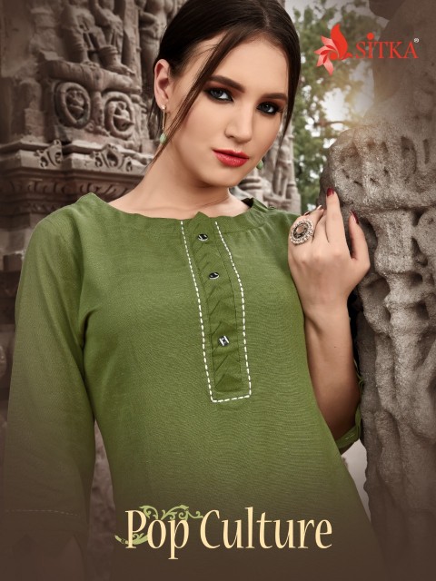 Pop Culture By Sitka Fashion Party Wear Kurti With Palazzo Catalogue