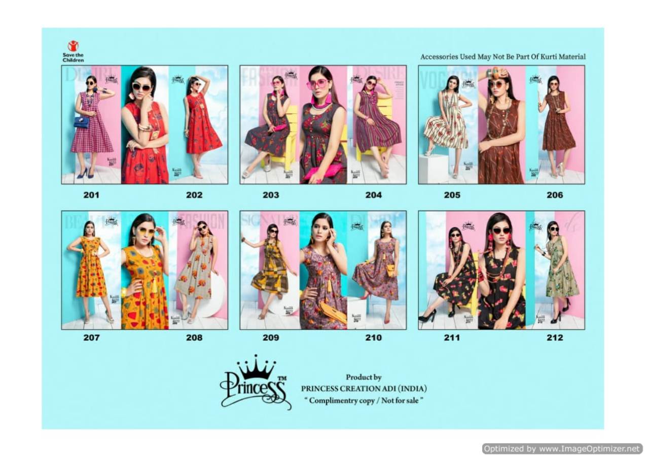 Kanan Vol 2 By Princess Rayon Printed Kurtis Catalogue