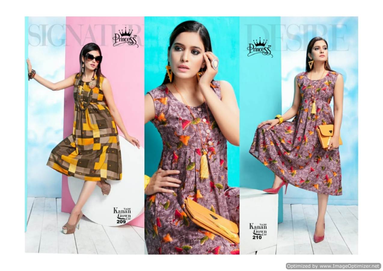 Kanan Vol 2 By Princess Rayon Printed Kurtis Catalogue