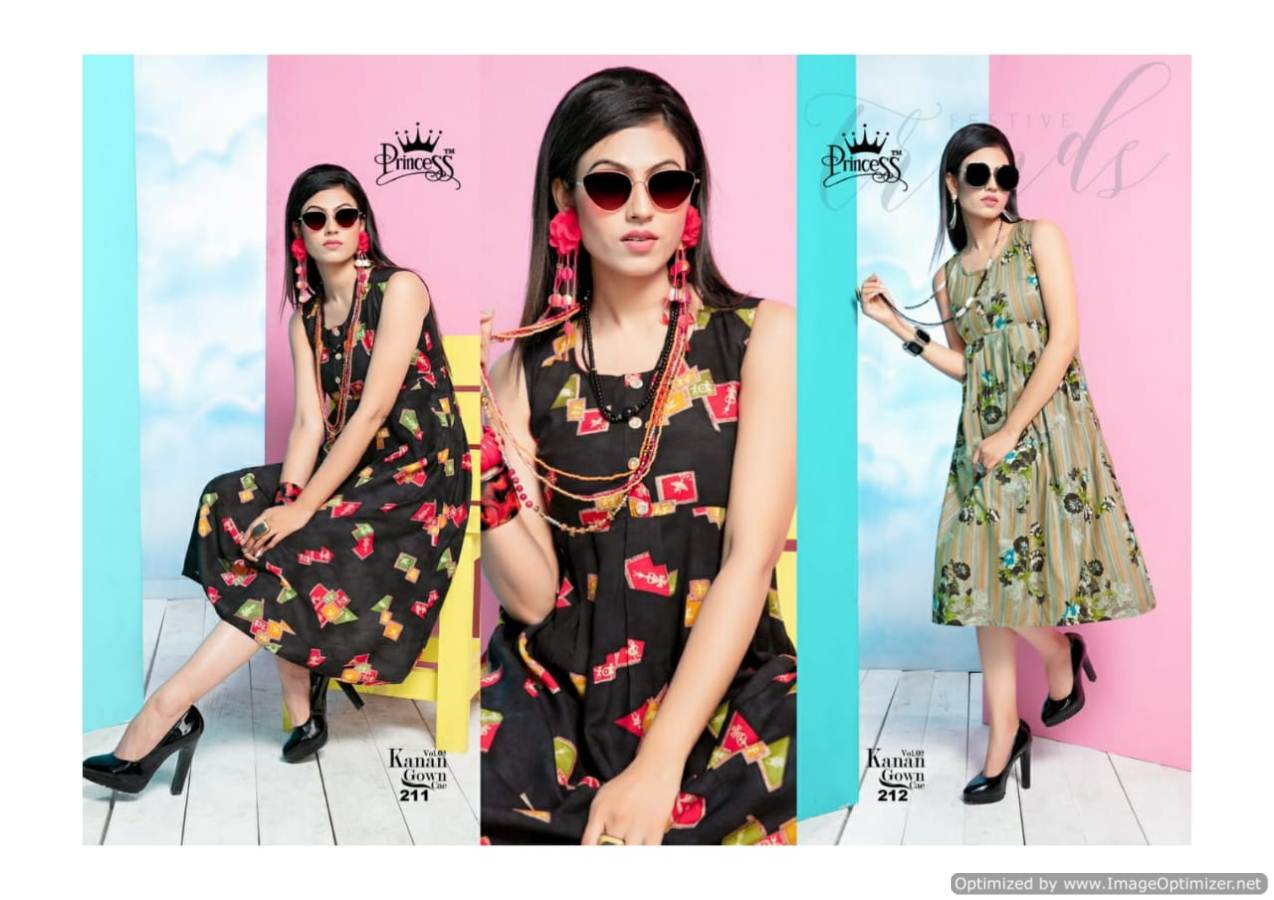 Kanan Vol 2 By Princess Rayon Printed Kurtis Catalogue