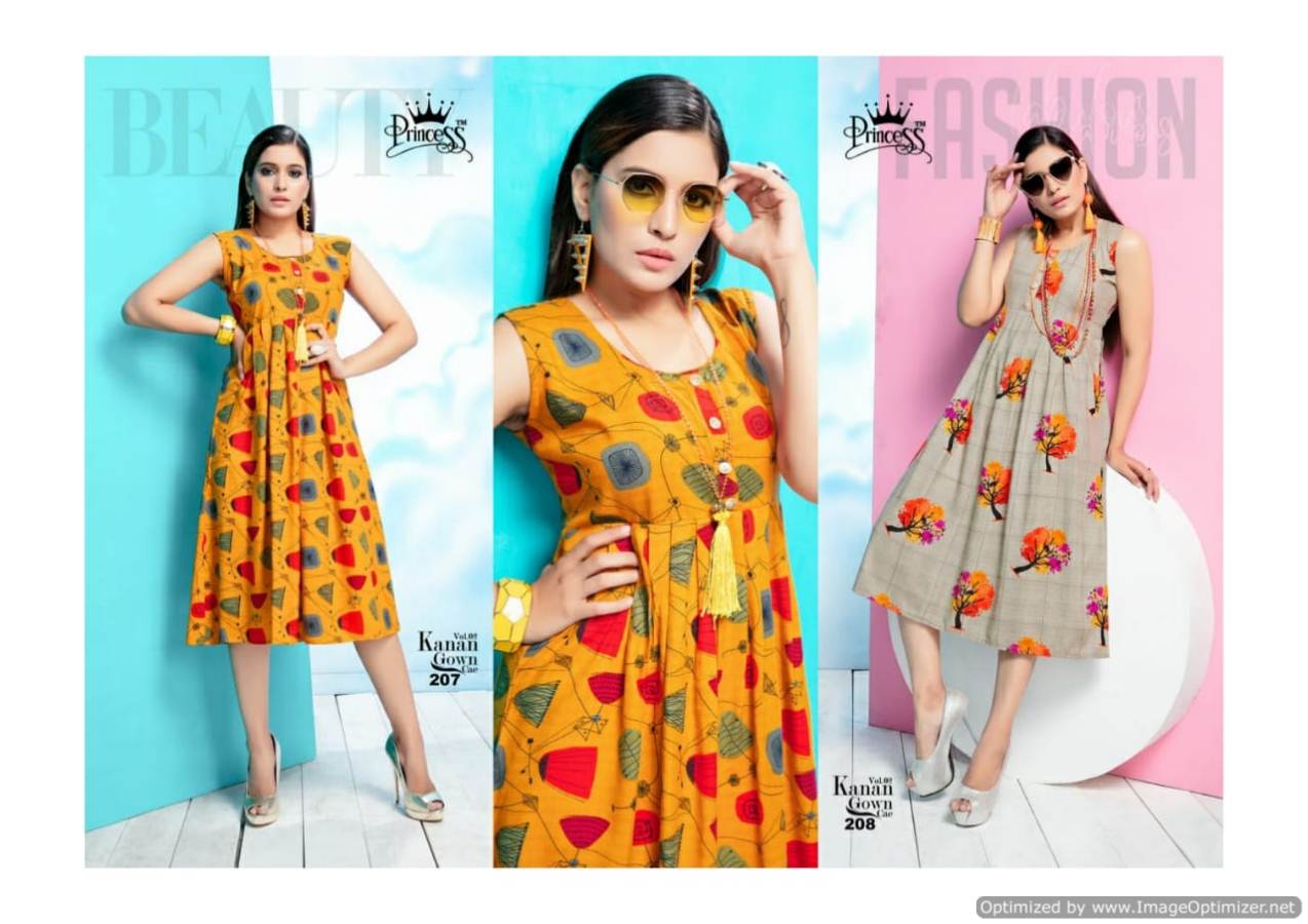 Kanan Vol 2 By Princess Rayon Printed Kurtis Catalogue