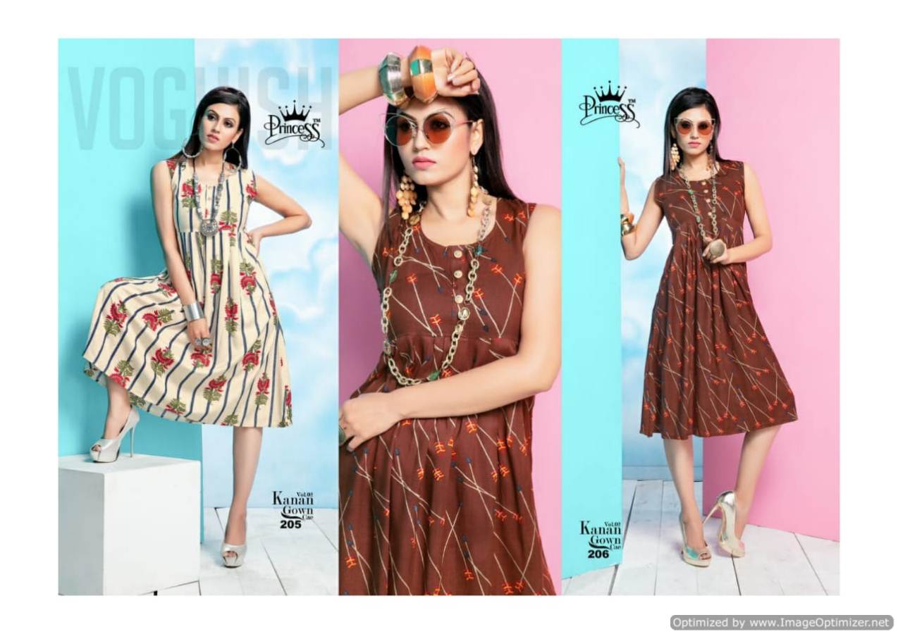 Kanan Vol 2 By Princess Rayon Printed Kurtis Catalogue