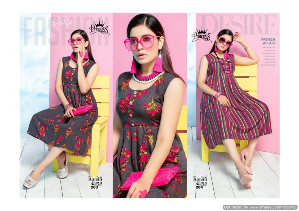 Kanan Vol 2 By Princess Rayon Printed Kurtis Catalogue