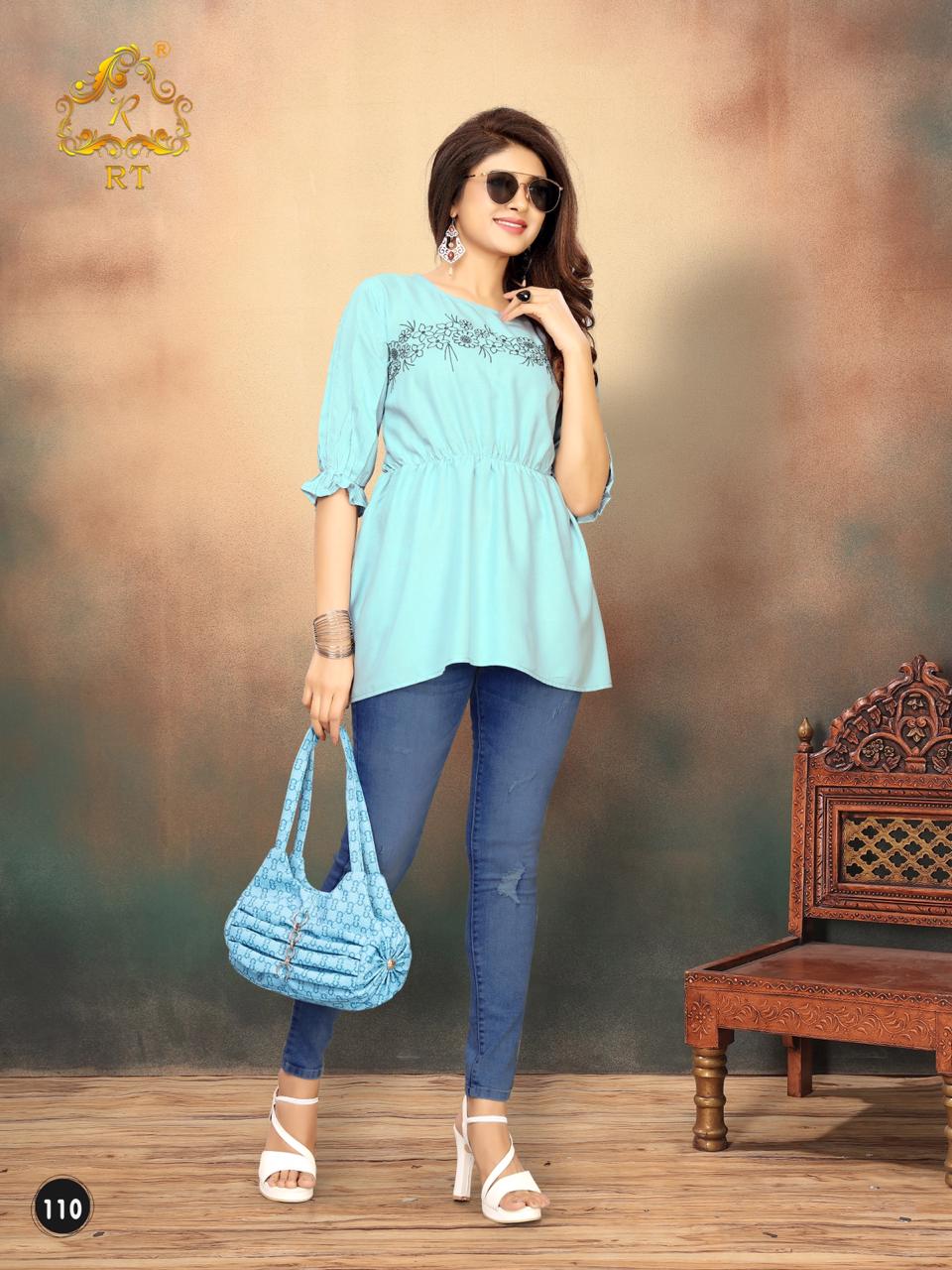 Jolly 2 Rijiya Trends Casual Wear Short Top Catalogue