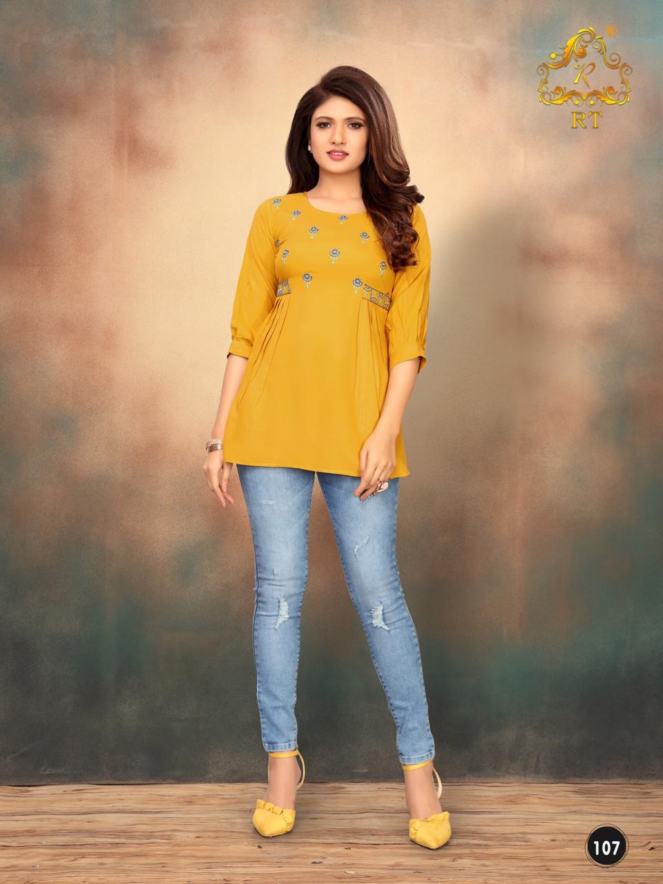 Jolly 2 Rijiya Trends Casual Wear Short Top Catalogue