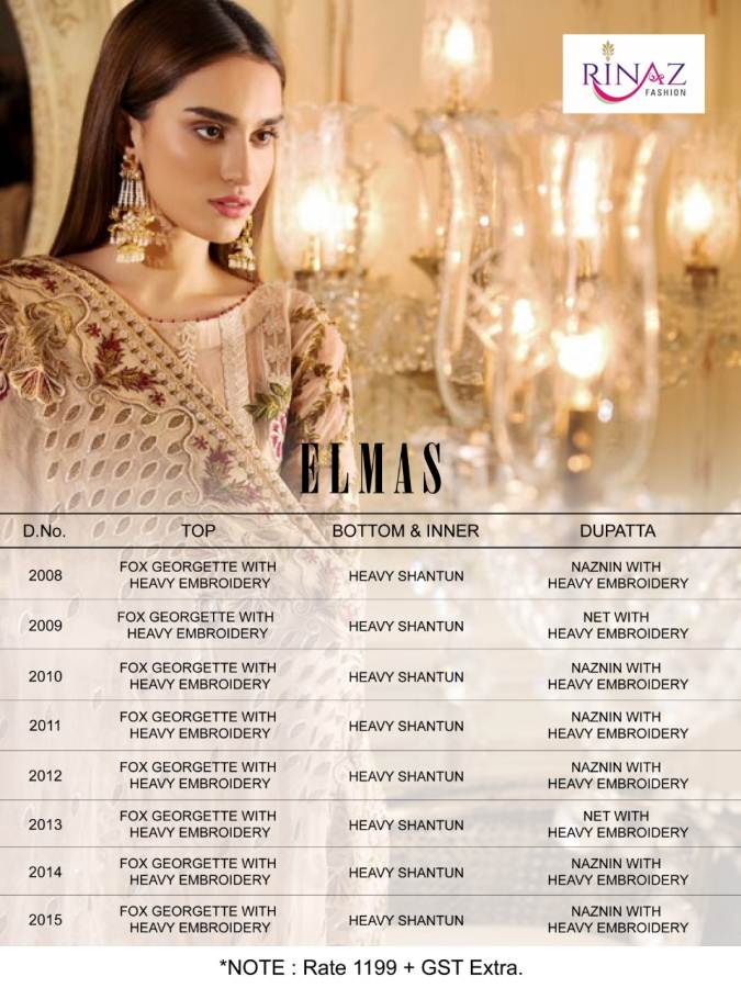 Elmas Luxury By Rinaz Fashion Pakistani Salwar Suit Catalogue