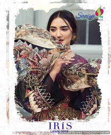 Iris Lawn 2019 Saaniya Pakistani Salwar Suits Catalogue