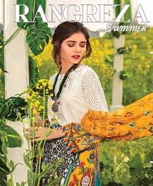 Rangreza Lawn 19 By Saaniya Pakistani Salwar Suit Catalogue