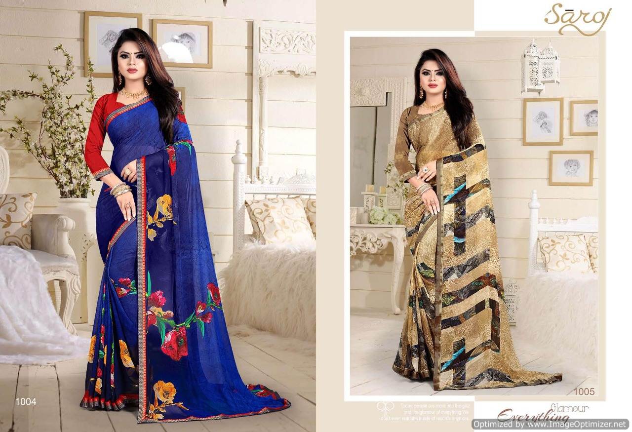 Metro Vol 27 Saroj Printed Sarees Catalogue
