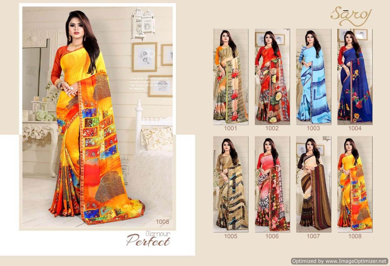 Metro Vol 27 Saroj Printed Sarees Catalogue