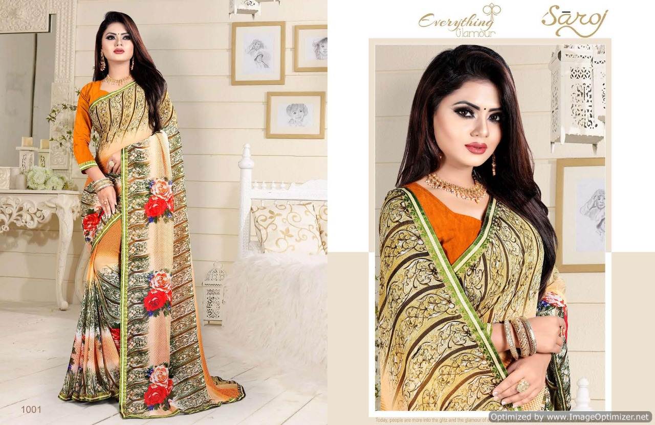 Metro Vol 27 Saroj Printed Sarees Catalogue