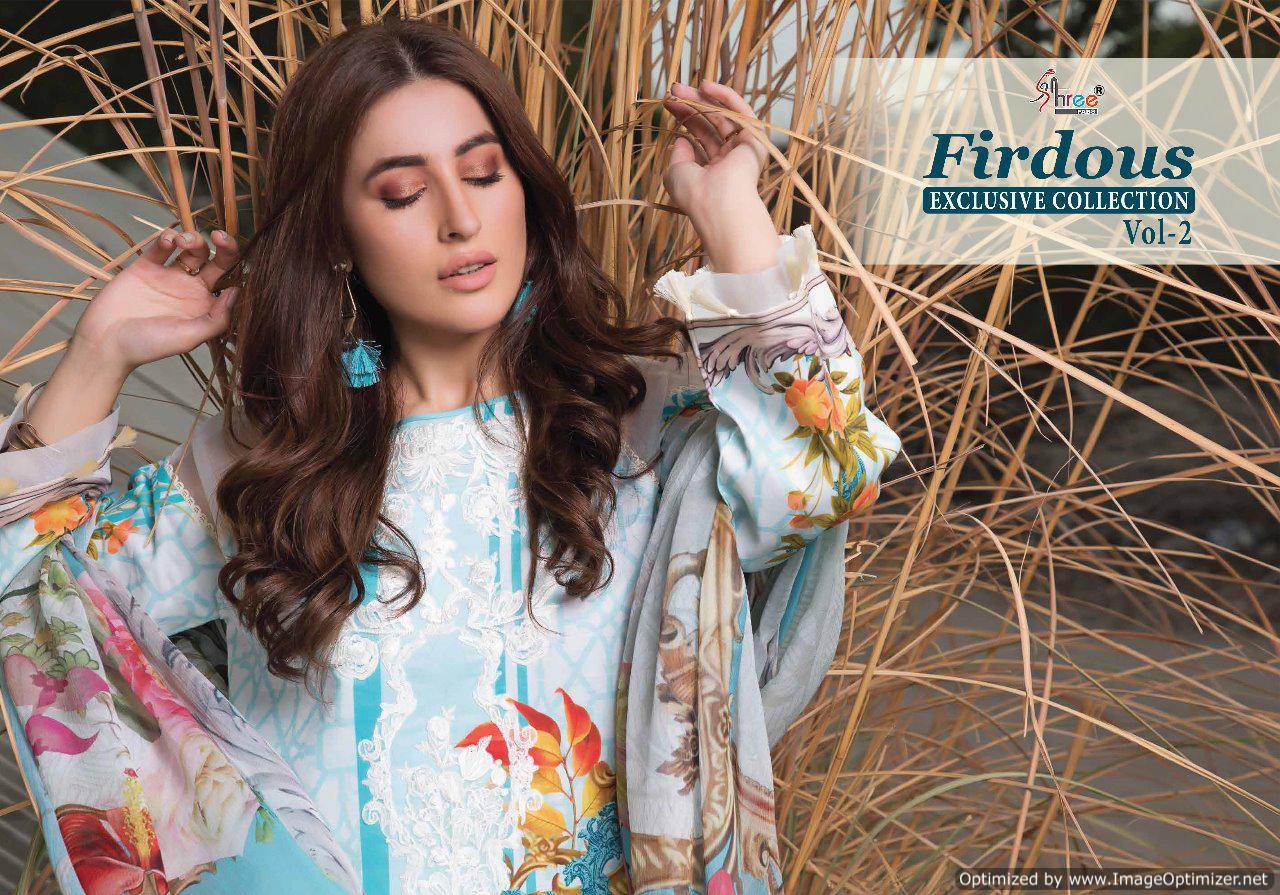 Firdosh Exclusives Collection Vol 2 Shree Fabs Pakistani Salwar Suits Catalogue