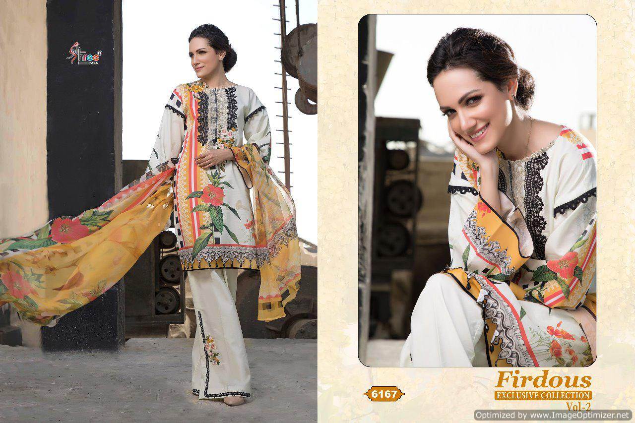Firdosh Exclusives Collection Vol 2 Shree Fabs Pakistani Salwar Suits Catalogue