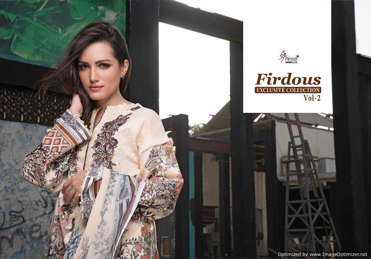 Firdosh Exclusives Collection Vol 2 Shree Fabs Pakistani Salwar Suits Catalogue