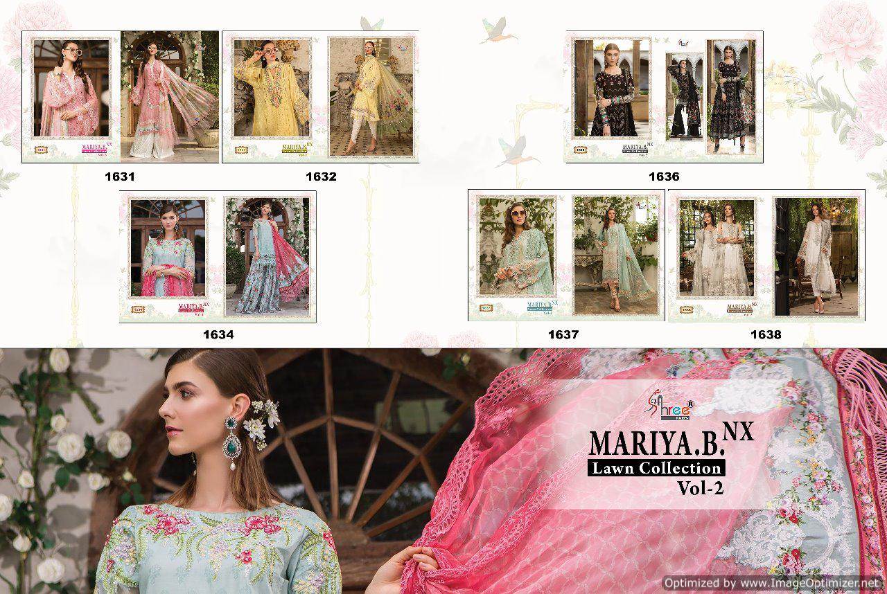 Shree Mariya B Lawn Collection 2 Nx Pakistani Salwar Kameez Catalogue
