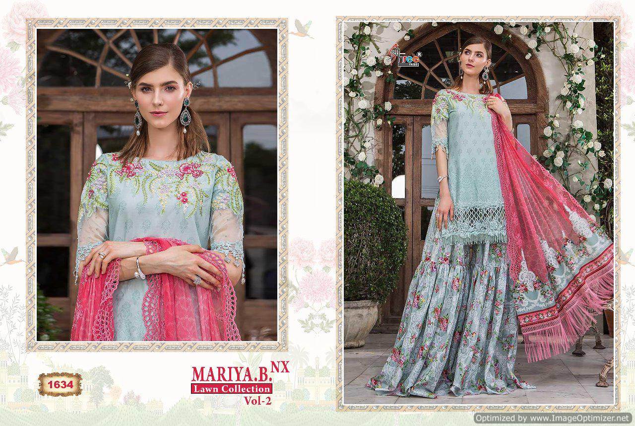 Shree Mariya B Lawn Collection 2 Nx Pakistani Salwar Kameez Catalogue