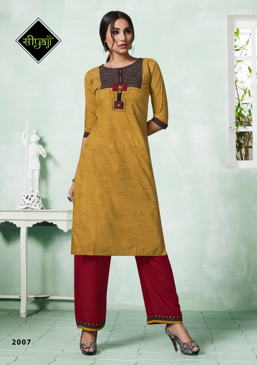 Black Vol 2 Siyaji Designer Kurti With Plazzo Catalogue