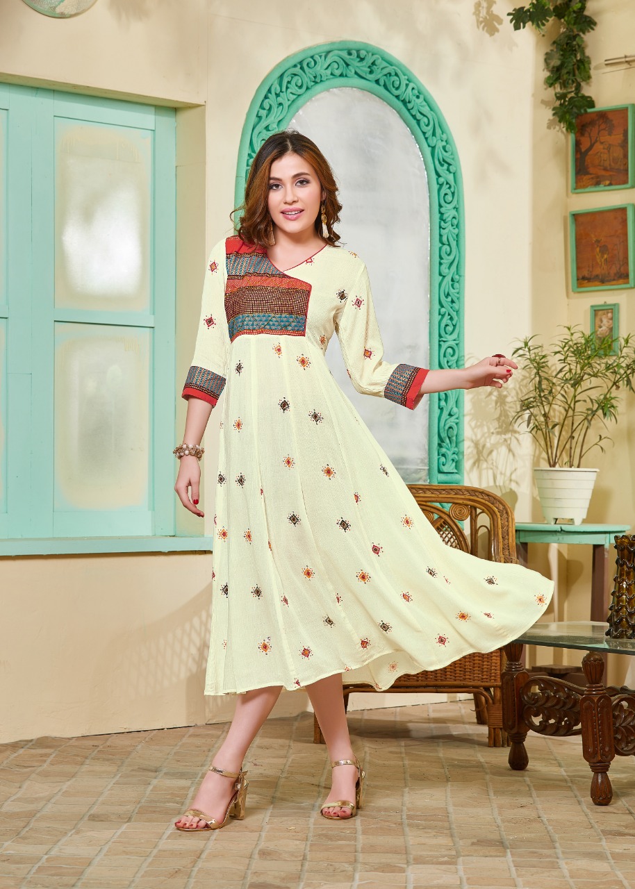Snow Girl By Sitka Fashion Party Wear Kurti Catalogue