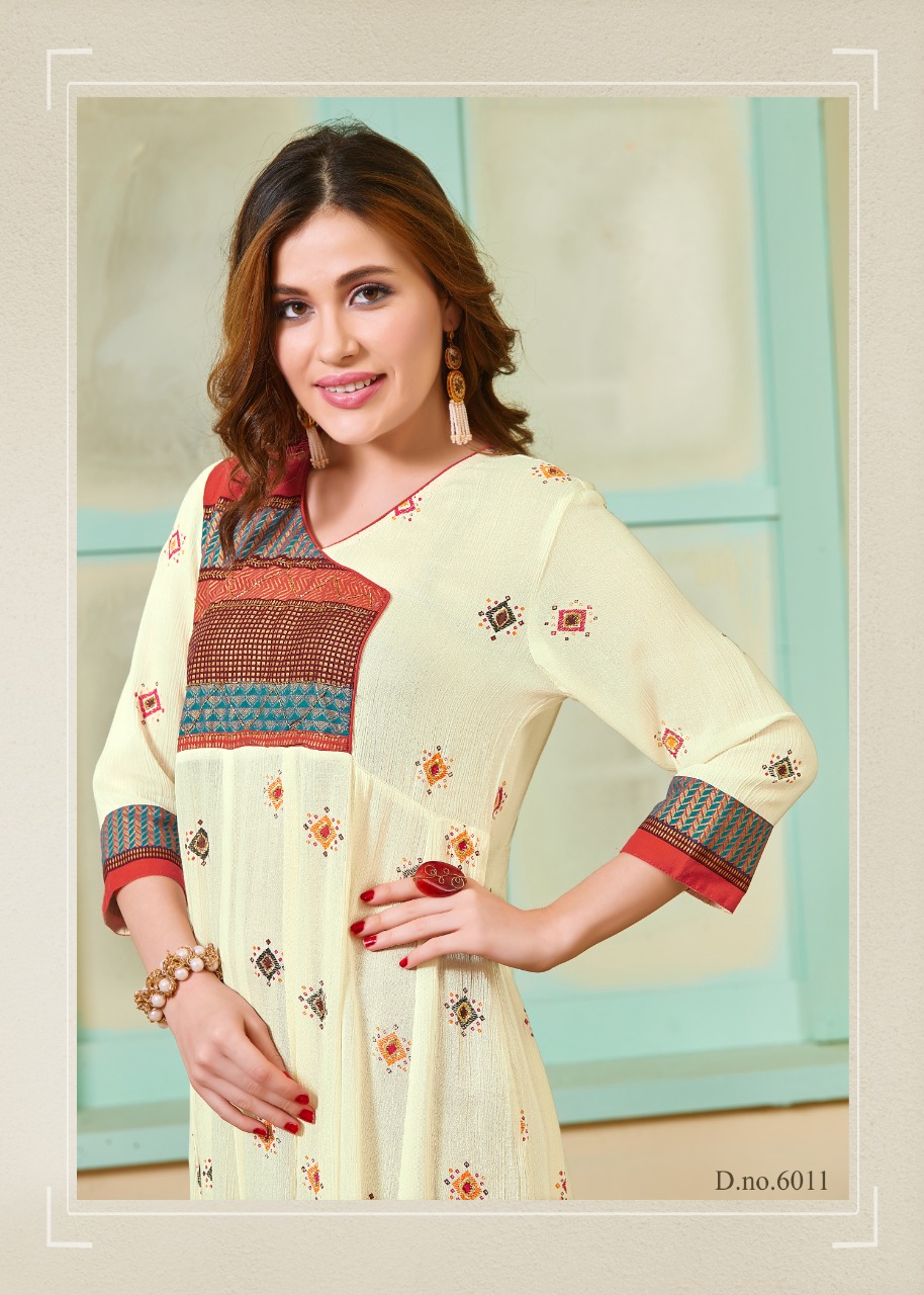 Snow Girl By Sitka Fashion Party Wear Kurti Catalogue