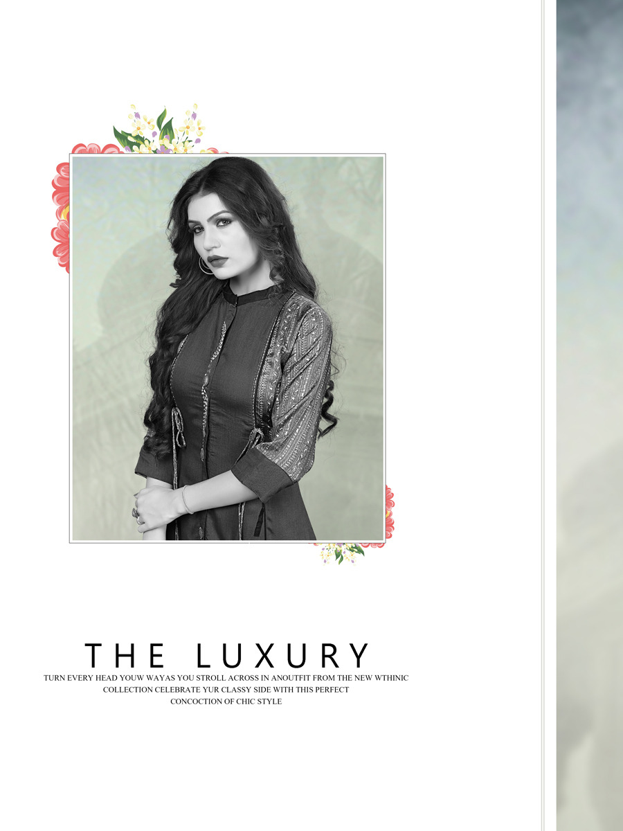 Sunflower Sitka Designer Kurti Catalogue