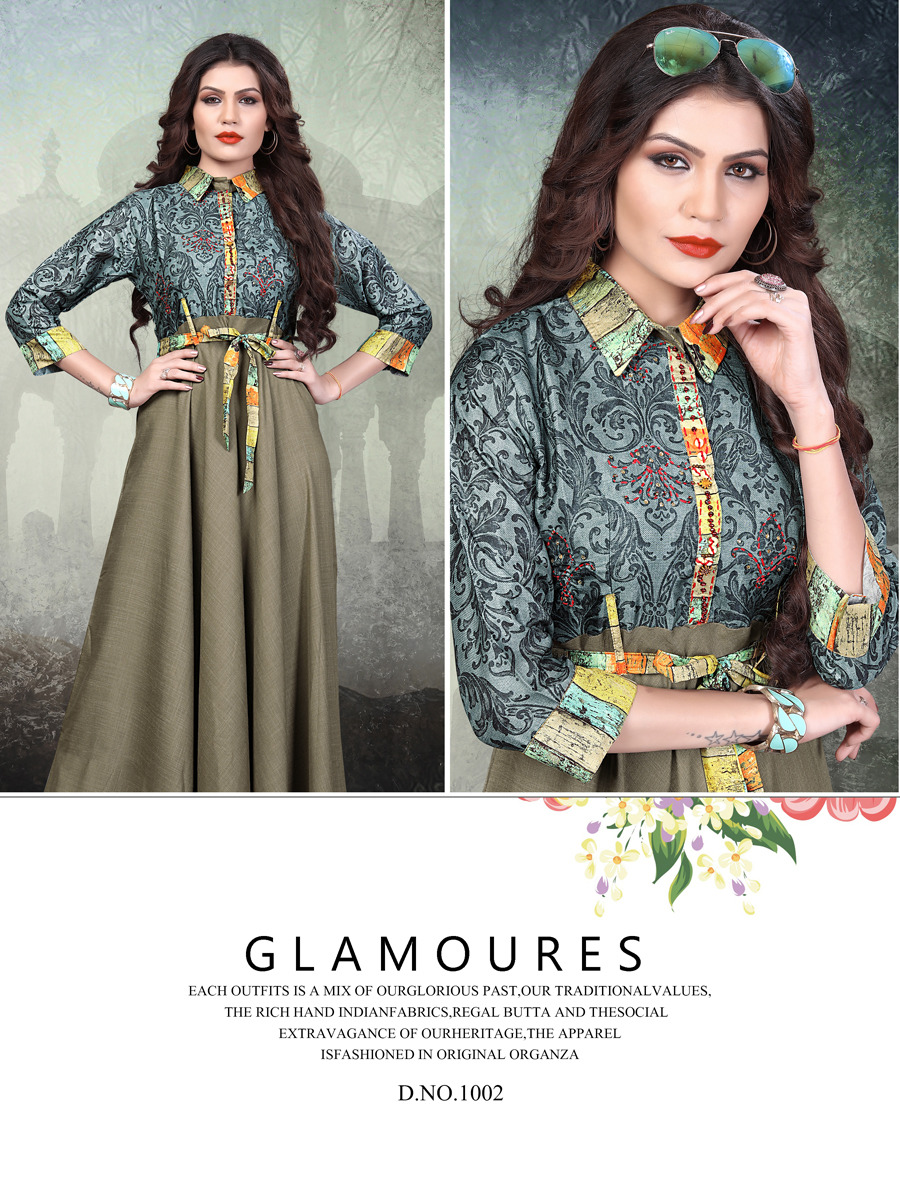 Sunflower Sitka Designer Kurti Catalogue