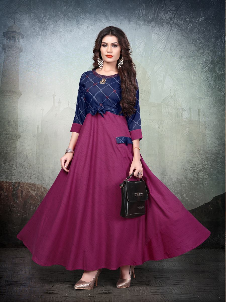 Sunflower Sitka Designer Kurti Catalogue