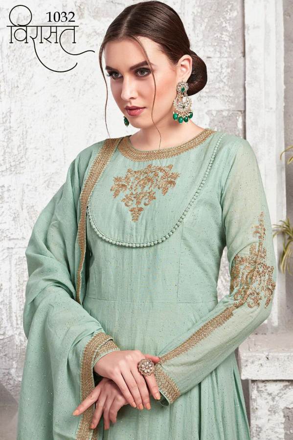 Virasat Vol 8 Designer Long Party Wear Gown Catalogue