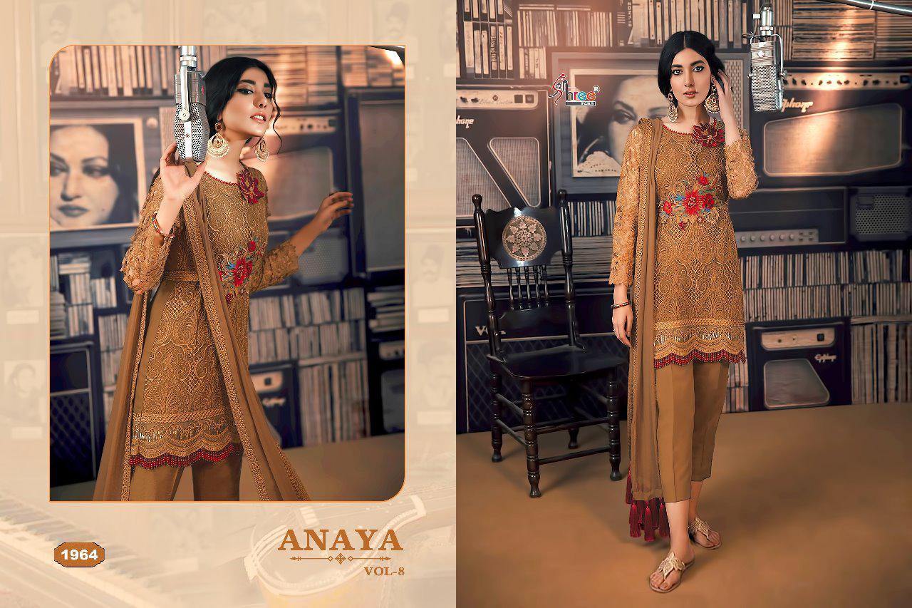 Anaya Vol 8 Shree Fabs Designer Salwar Suit Catalogue