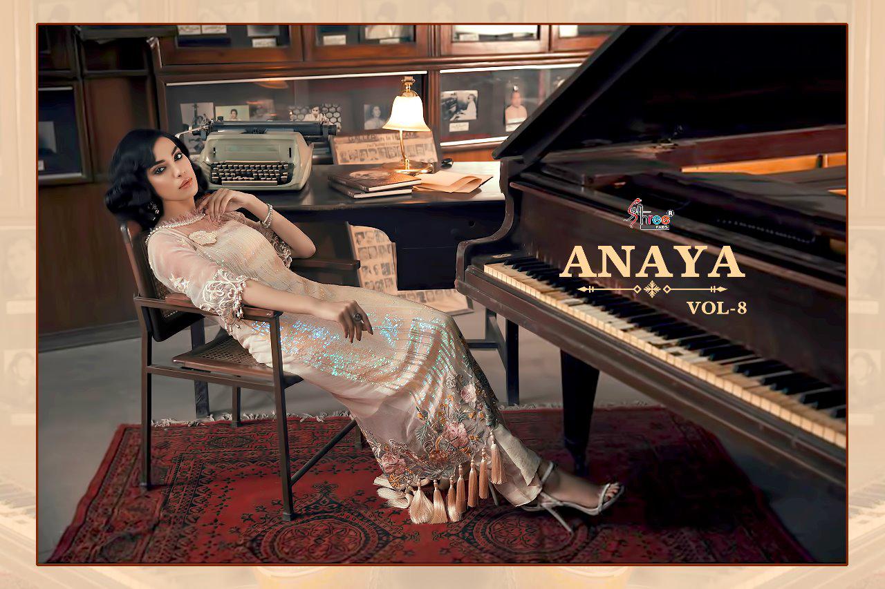 Anaya Vol 8 Shree Fabs Designer Salwar Suit Catalogue