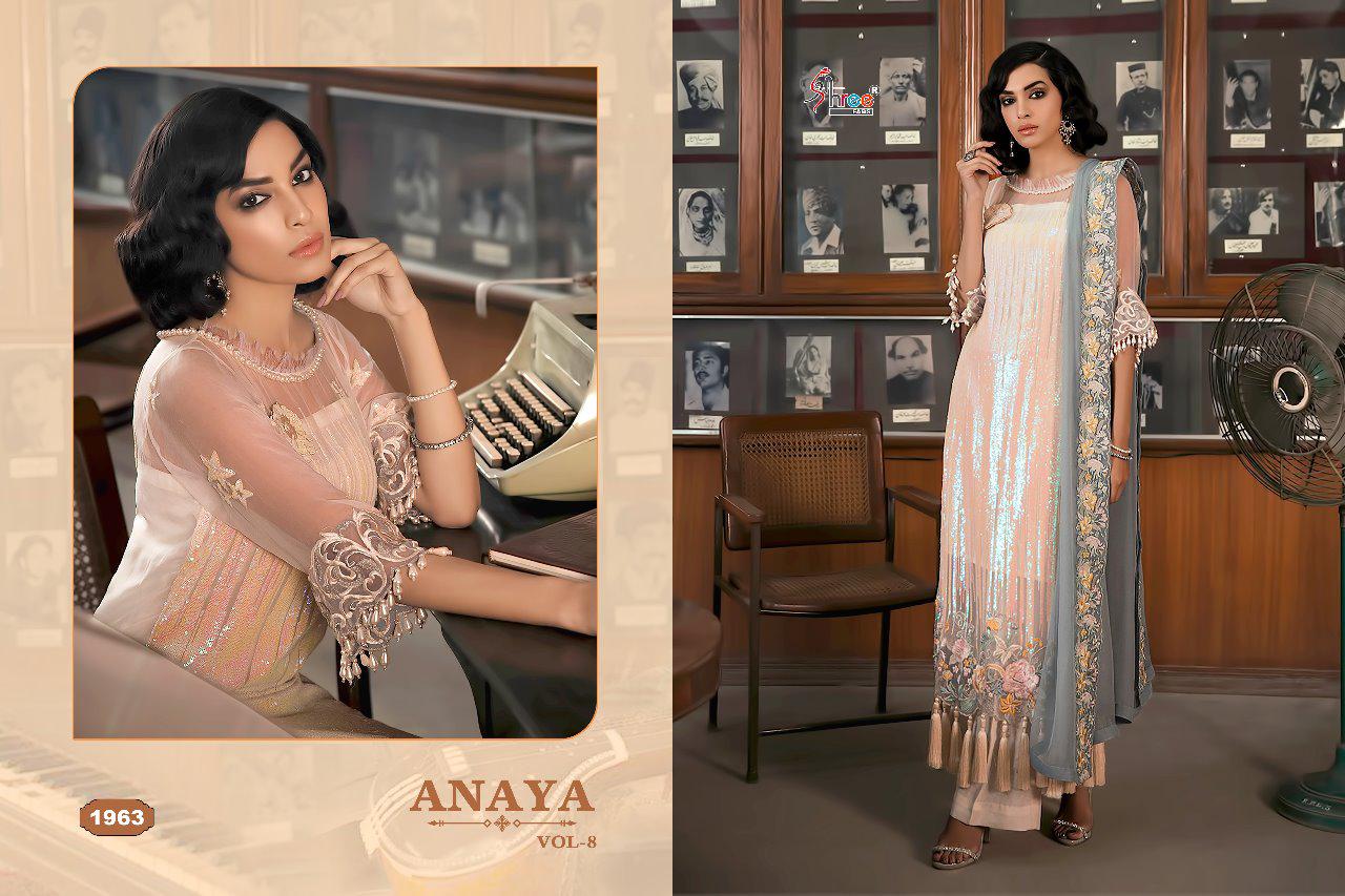 Anaya Vol 8 Shree Fabs Designer Salwar Suit Catalogue