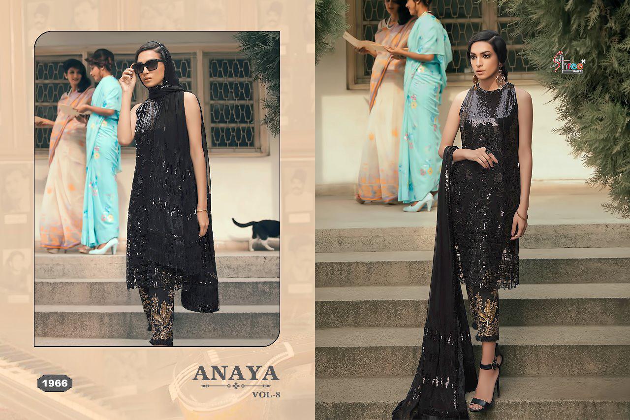 Anaya Vol 8 Shree Fabs Designer Salwar Suit Catalogue