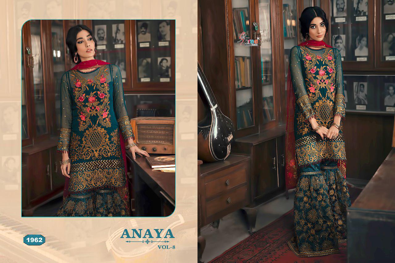 Anaya Vol 8 Shree Fabs Designer Salwar Suit Catalogue